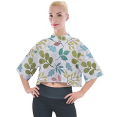 Leaf Seamless Pattern  Mock Neck T-shirt by Safari