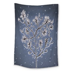 Nature Charm Drawing  Large Tapestry by dflcprintsclothing