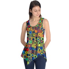 Circles, Colorful Sleeveless Tunic by kyorashop23