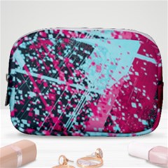 Colorful Splashes Grunge, Abstract Art Make Up Pouch (small) by kyorashop23