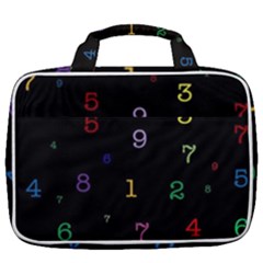 Numbers, Math, Keyboard Travel Toiletry Bag With Hanging Hook by kyorashop23