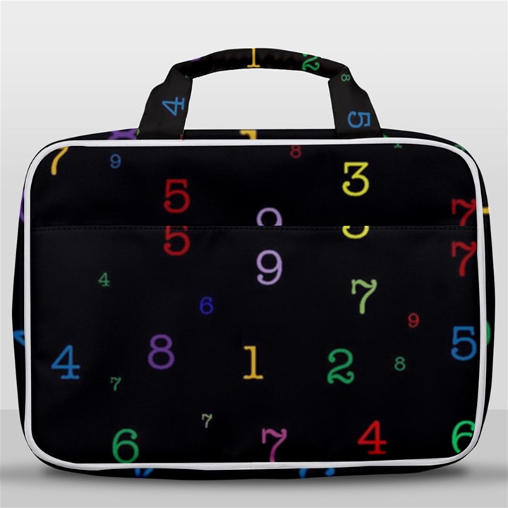 Numbers, Math, Keyboard Travel Toiletry Bag With Hanging Hook