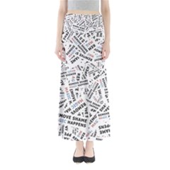 Embrace The Magic Inspirational Phrase Pattern Full Length Maxi Skirt by dflcprintsclothing