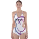 Blink 182 logo Cut-Out One Piece Swimsuit View1