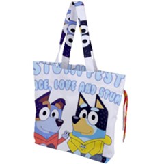 Bluey Drawstring Tote Bag by avitendut