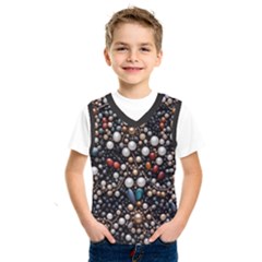 Pearls And Stones Kids  Basketball Tank Top by dedoma