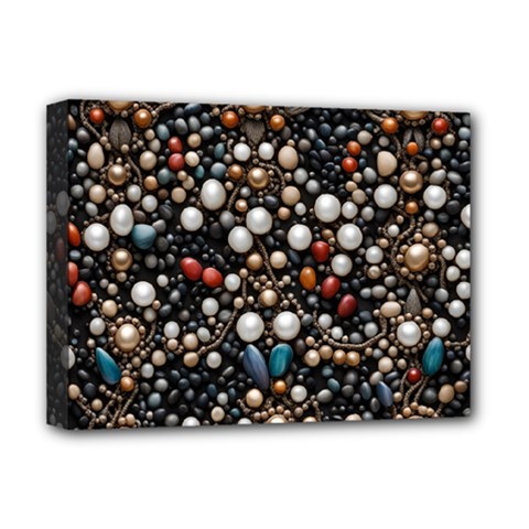 Pearls And Stones Deluxe Canvas 16  X 12  (stretched)  by dedoma