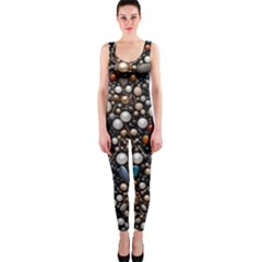 Pearls And Stones One Piece Catsuit by dedoma