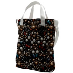 Pearls And Stones Canvas Messenger Bag by dedoma