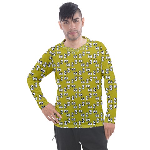 Eyes Pattern Men s Pique Long Sleeve T-shirt by Bedest