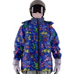 Grateful Dead Dancing Bears Pattern Women s Zip Ski And Snowboard Waterproof Breathable Jacket by Salmanaz77