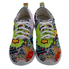 Supersonic Monster Mash Women Athletic Shoes by chellerayartisans