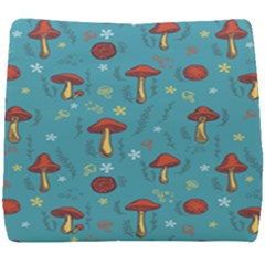 Whimsical Mushroom Pattern Seat Cushion by Drawde