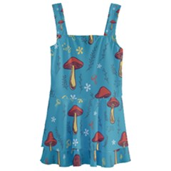 Whimsical Mushroom Pattern Kids  Layered Skirt Swimsuit by Drawde