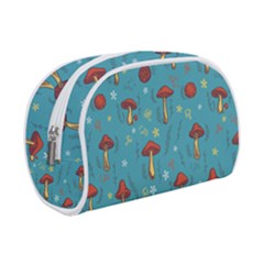 Whimsical Mushroom Pattern Make Up Case (small) by Drawde