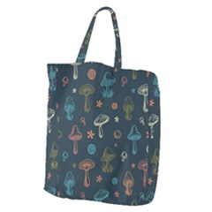 Whimsical Mushrooms Pattern Giant Grocery Tote by Drawde