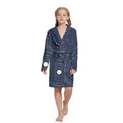 Art Kids  Long Sleeve Velvet Lounge Robe by zappwaits