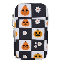 Seamless Halloween Pattern With Smiling Pumpkin 20240926 161714 0000 Waist Pouch (small) by Safari