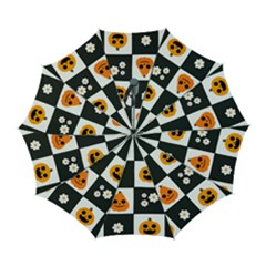 Seamless Halloween Pattern With Smiling Pumpkin 20240926 161714 0000 Automatic Folding Umbrella With Case (large) by Safari