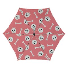 Halloween Pattern With Sculles And Bones 20240926 160927 0000 Automatic Folding Umbrella With Case (small) by Safari