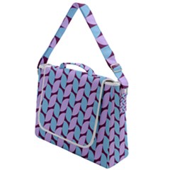 Purple Blue Pattern Box Up Messenger Bag by ytdream