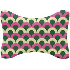 Green Yellow Pattern Seat Head Rest Cushion by ytdream