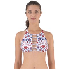 Scandinavian Folk Seamless Pattern Perfectly Cut Out Bikini Top by Grandong