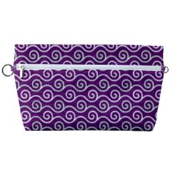 Violet White Pattern Handbag Organizer by ytdream