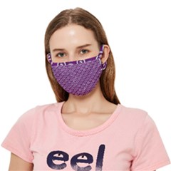 Violet White Pattern Crease Cloth Face Mask (adult) by ytdream