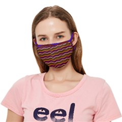 Multicolor Wave Pattern Crease Cloth Face Mask (adult) by ytdream