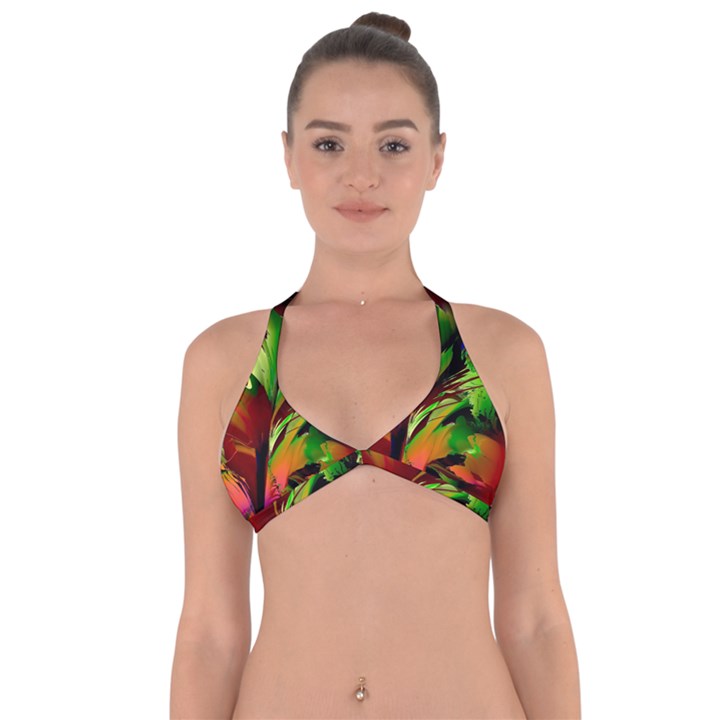 Splash Halter Neck Bikini Top