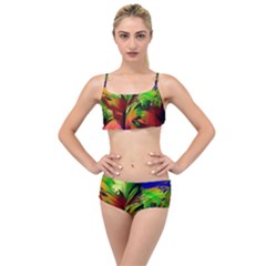 Splash Layered Top Bikini Set by geonetique