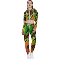 Splash Cropped Zip Up Lounge Set by geonetique