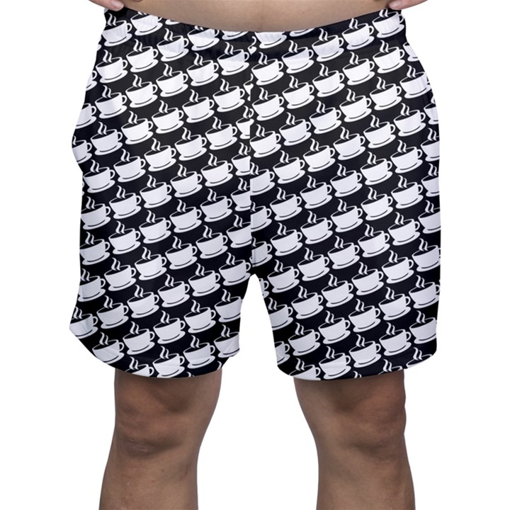 Stylish Coffee Cup Pattern Men s Shorts