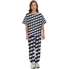 Stylish Coffee Cup Pattern Kids  T-shirt And Pants Sports Set by ExtraAwesomeSauce