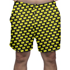 Royalty Inspired Crown Pattern Men s Shorts by ExtraAwesomeSauce