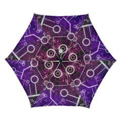 Cosmic Network Geometric Art Automatic Folding Umbrella With Case (small) by ExtraAwesomeSauce