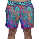 Abstract Tech Galaxy Design Men s Shorts View1