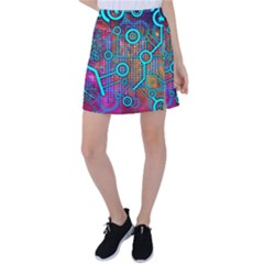 Abstract Tech Galaxy Design Tennis Skirt by ExtraAwesomeSauce