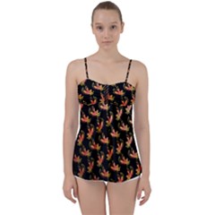 Regal Eagle Pattern Babydoll Tankini Top by ExtraAwesomeSauce