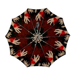 Horror Themed Bloody Hands Automatic Folding Umbrella With Case (large) by ExtraAwesomeSauce