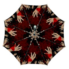 Horror Themed Bloody Hands Automatic Folding Umbrella With Case (medium) by ExtraAwesomeSauce