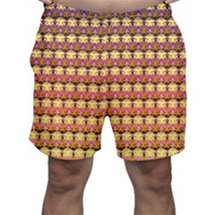 Gradient Lion Head Pattern Men s Shorts by ExtraAwesomeSauce