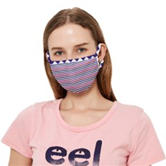 Chevron Pattern Crease Cloth Face Mask (adult) by ytdream