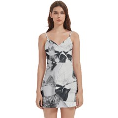 Betty Page Bdsm Body Wrap Sleeveless V-neck Mini Dress by CherleyTemples