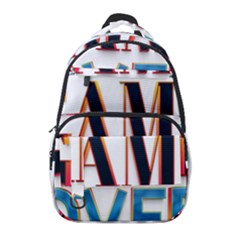 Game Over Text Design  Carry-on Travel Backpack by 7223056