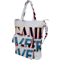 Game Over Text Design  Shoulder Tote Bag by 7223056