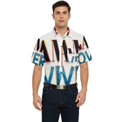 Game Over Text Design  Men s Short Sleeve Pocket Shirt  by 7223056