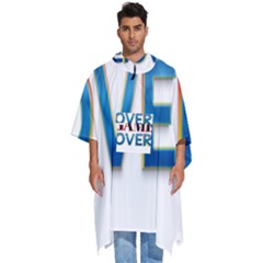 Game Over Text Design  Men s Hooded Rain Ponchos by 7223056