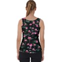 Flamingo Birds Black Summer Hot Tropical Velvet Tank Top View2